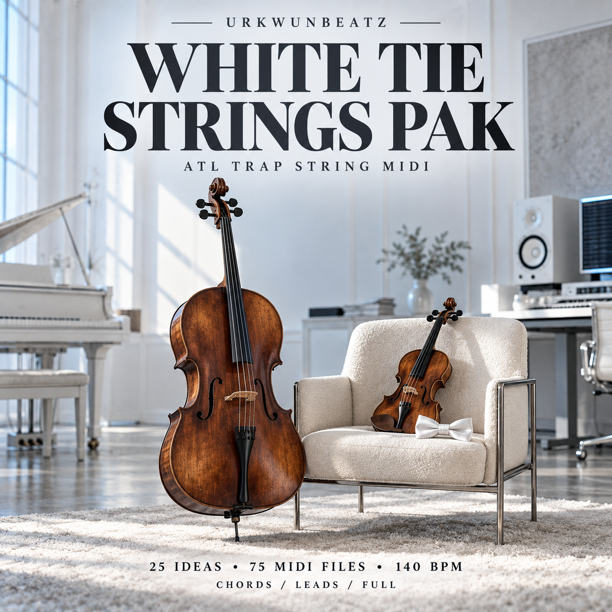 White Tie Strings Pak cover art by Urkwunbeatz